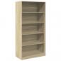 Preview: Kleiderschrank Sonoma-Eiche 100x50x200 cm Holzwerkstoff