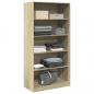 Preview: Kleiderschrank Sonoma-Eiche 100x50x200 cm Holzwerkstoff