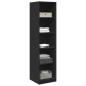 Preview: Kleiderschrank Schwarz 50x50x200 cm Holzwerkstoff