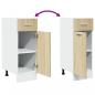 Preview: Schubunterschrank Sonoma-Eiche 30x46x81,5 cm Holzwerkstoff