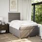 Preview: Boxspringbett mit Matratze Taupe 120x190 cm Stoff