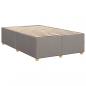 Preview: Boxspringbett mit Matratze Taupe 120x190 cm Stoff