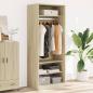 Preview: ARDEBO.de - Kleiderschrank Sonoma-Eiche 80x50x200 cm Holzwerkstoff