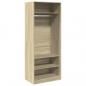 Preview: Kleiderschrank Sonoma-Eiche 80x50x200 cm Holzwerkstoff