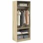 Preview: Kleiderschrank Sonoma-Eiche 80x50x200 cm Holzwerkstoff