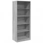 Preview: Kleiderschrank Grau Sonoma 80x50x200 cm Holzwerkstoff