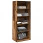 Preview: Kleiderschrank Altholz-Optik 80x50x200 cm Holzwerkstoff