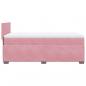 Preview: Boxspringbett mit Matratze Rosa 100x200 cm Samt