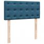 Preview: Boxspringbett mit Matratze Blau 100x200 cm Samt