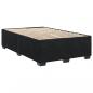 Preview: Boxspringbett mit Matratze Schwarz 120x200 cm Samt