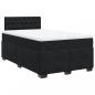 Preview: Boxspringbett mit Matratze Schwarz 120x200 cm Samt