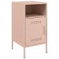 Preview: Nachttische 2 Stk. Rosa 36x39x68 cm Stahl