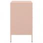 Preview: Nachttische 2 Stk. Rosa 36x39x68 cm Stahl