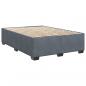 Preview: Boxspringbett mit Matratze Dunkelgrau 160x200 cm Samt