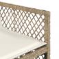 Preview: 13-tlg. Garten-Essgruppe mit Kissen Beige Poly Rattan