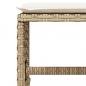 Preview: 13-tlg. Garten-Essgruppe mit Kissen Beige Poly Rattan