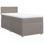 Preview: Boxspringbett mit Matratze Taupe 90x200 cm Stoff