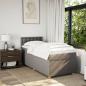 Preview: Boxspringbett mit Matratze Taupe 90x200 cm Stoff