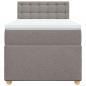 Preview: Boxspringbett mit Matratze Taupe 90x200 cm Stoff