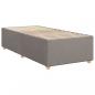 Preview: Boxspringbett mit Matratze Taupe 90x200 cm Stoff