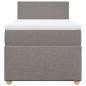 Preview: Boxspringbett mit Matratze Taupe 100x200 cm Stoff