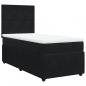 Preview: Boxspringbett mit Matratze Schwarz 90x190 cm Samt