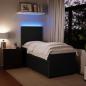 Preview: Boxspringbett mit Matratze Schwarz 90x190 cm Samt