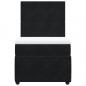 Preview: Boxspringbett mit Matratze Schwarz 90x190 cm Samt