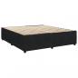 Preview: Boxspringbett mit Matratze Schwarz 200x200 cm Samt