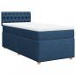 Preview: Boxspringbett mit Matratze Blau 80x200 cm Stoff