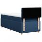 Preview: Boxspringbett mit Matratze Blau 80x200 cm Stoff