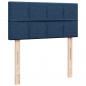 Preview: Boxspringbett mit Matratze Blau 90x190 cm Stoff