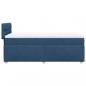 Preview: Boxspringbett mit Matratze Blau 90x190 cm Stoff