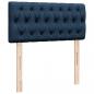 Preview: Boxspringbett mit Matratze Blau 90x190 cm Stoff