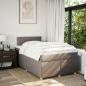 Preview: Boxspringbett mit Matratze Taupe 120x200 cm Stoff