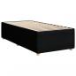 Preview: Boxspringbett mit Matratze Schwarz 90x190 cm Stoff