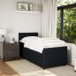 Preview: Boxspringbett mit Matratze Schwarz 80x200 cm Samt