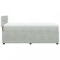 Preview: Boxspringbett mit Matratze Hellgrau 80x200 cm Samt