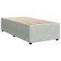 Preview: Boxspringbett mit Matratze Hellgrau 80x200 cm Samt