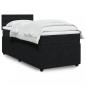 Preview: ARDEBO.de - Boxspringbett mit Matratze Schwarz 90x190 cm Samt