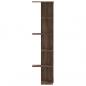 Preview: Wand-Eckregal Braun Eichen-Optik 36,5x36,5x140 cm Holzwerkstoff