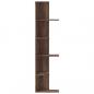 Preview: Wand-Eckregal Braun Eichen-Optik 36,5x36,5x140 cm Holzwerkstoff