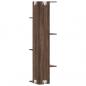 Preview: Wand-Eckregal Braun Eichen-Optik 36,5x36,5x140 cm Holzwerkstoff