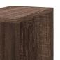 Preview: Wand-Eckregal Braun Eichen-Optik 36,5x36,5x140 cm Holzwerkstoff