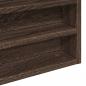 Preview: Vitrinenschrank Braun Eichen-Optik 80x8,5x58 cm Holzwerkstoff