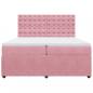 Preview: Boxspringbett mit Matratze Rosa 200x200 cm Samt