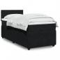 Preview: ARDEBO.de - Boxspringbett mit Matratze Schwarz 90x190 cm Samt