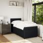 Preview: Boxspringbett mit Matratze Schwarz 90x190 cm Samt