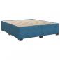 Preview: Boxspringbett mit Matratze Dunkelblau 180x200 cm Samt