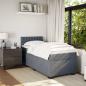 Preview: Boxspringbett mit Matratze Dunkelgrau 80x200 cm Samt